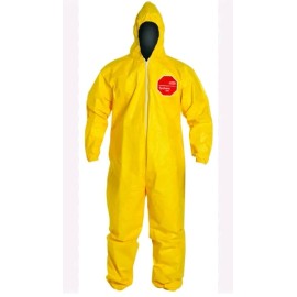 DuPont Tyvek Tychem QC122 XL Chemical HAZMAT Protective Safety Coverall Suit