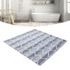 Waterproof Fabric Shower Curtain Liner Rust Resistant Grommets Machine Washable