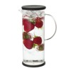 FORLIFE LUCENT Glass Iced Tea Jug with Capsule Infuser, 48-Ounce,