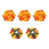 MECCANIXITY 5 Pcs Rose Flower Hair Clips 4 Inch Flower