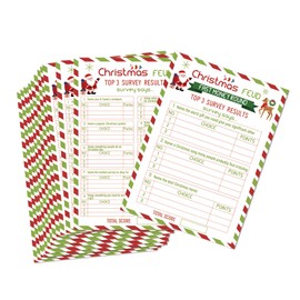 OXEDP Christmas Family Feud Game, Christmas Party Games, Christmas Games for Family Party, Christmas Games for Adults, Christmas Party Activity-CHMTXF01