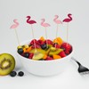 NILLOS Cocktail Bamboo, 100 PCS Flamingo Design Decorative Cocktail Appetizer