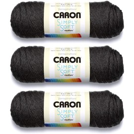 Bulk Buy: Caron Simply Soft Heather Yarn (3-Pack) Charcoal H9700H-9508