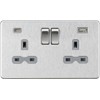 13A 2G SP Switched Socket with Dual USB A+C (5V