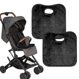 JEYORZY Pack of 2 Seat Protectors, Car Seat Pads, for Car, Soft and Absorbent, Universal Car Seat Protector, Potty Training, for Toddlers, Car Seat, Pram (Black)