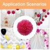 Yosawo Pack of 12 Tissue Paper Pompoms Decorative Paper Flower