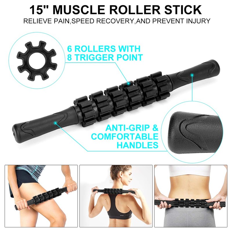 Foam Roller Set - High Density Back Roller, Muscle Roller