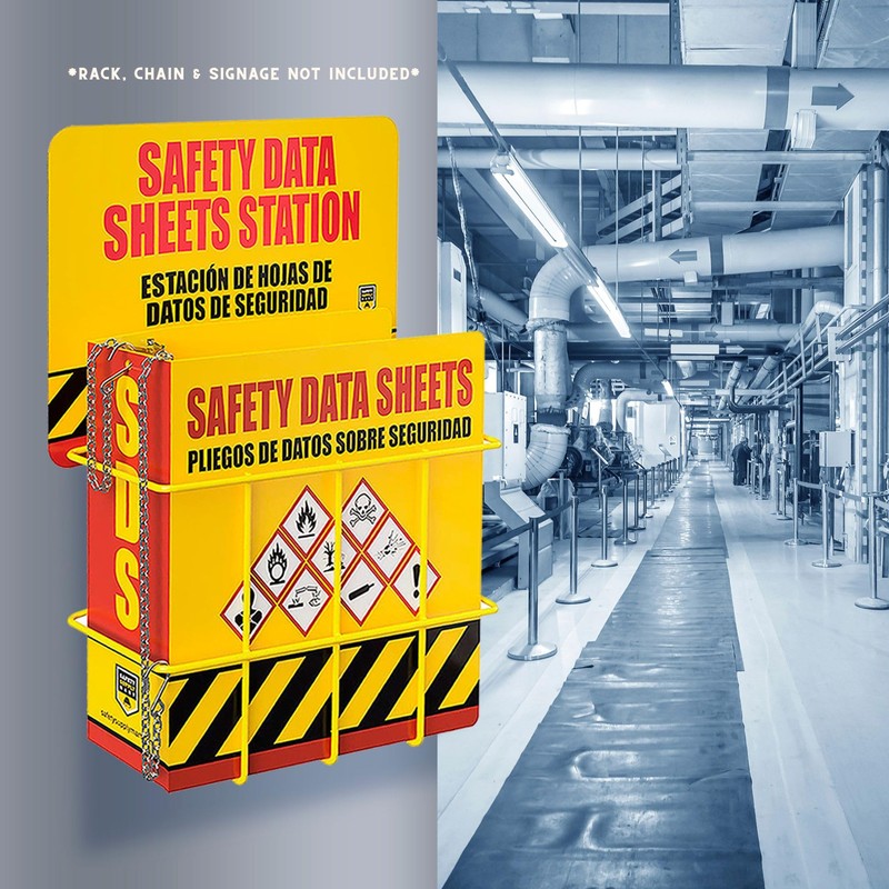 SDS Ring Binder, Bilingual with English/Spanish, Heavy Duty, 7.6cm Capacity