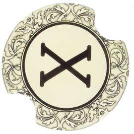 Thirstystone Carster Monogram X Coasters, Multicolor