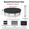 SAFANA 14FT Round Pool Covers for Above Ground Pools, Round