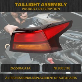 Dasbecan Tail Light Assembly Compatible with 2019-2026 Nissan Altima