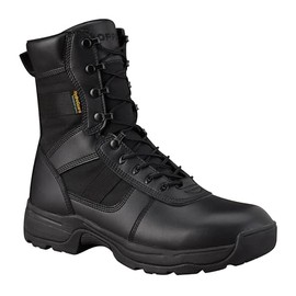 Propper Men's Series 100 8" Side Zip Boot Waterproof Comp Toe Military and Tactical, Black, 7 Wide