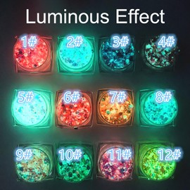 12 Colours Glitter Powder Set, Festival Glitter Face, Body Glitter for Face, Nails, Eyes, Hair, Body Glitter Accessories, for Makeup, Nail Art, Party, DIY, Music Festival