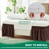 Biscaynebay Wrap Around Bed Skirts for Queen Beds 15" Drop,