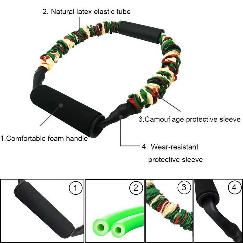 FOSER Archery Band Open Bow Resistance Trainer Arm Strength Training