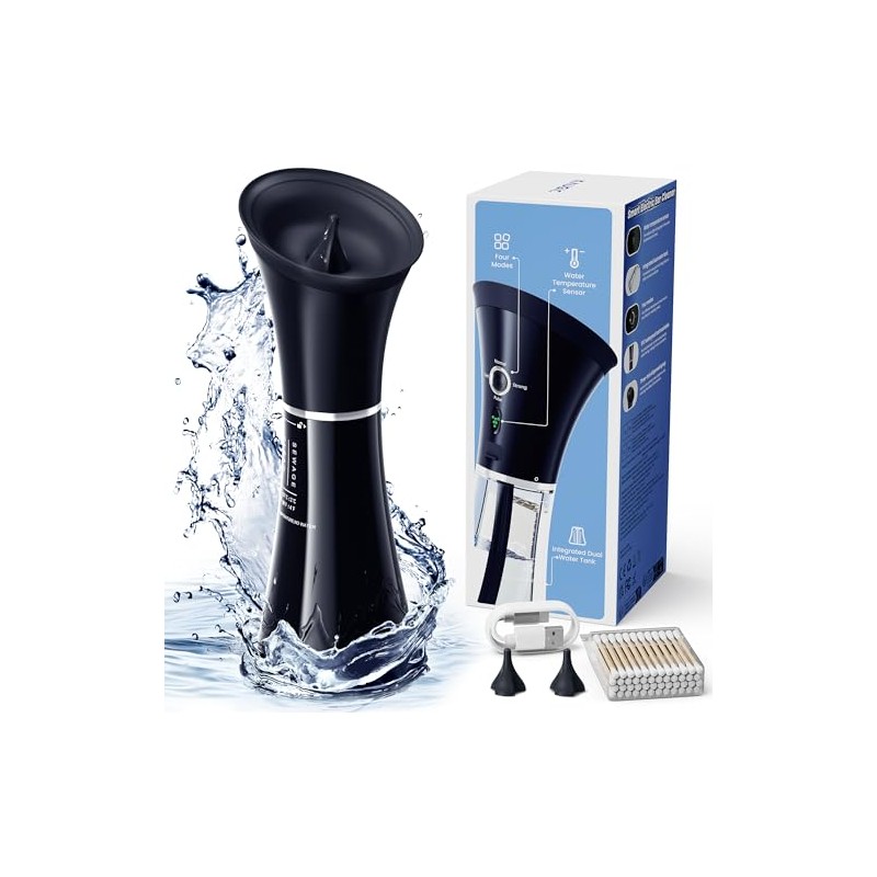 KAUGIC Electric Ear Washer with Double Tank - Smart Temperature