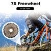 WEEROCK Bike Freewheel 7 Speeds, 14-28T Threaded Freewheel Screw On