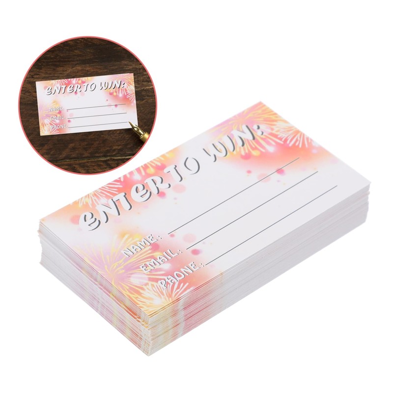 jojofuny 100 Sheets Blank Raffle Tickets Multi Use Entry Form