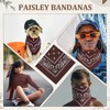 PJPSAA - Paquete de 12 bandanas unisex de cachemira, vaquero,