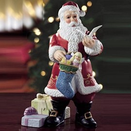 The Millennium Retired Edition Santa Figurine from the Lenox Annual Santa Collection