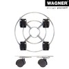 WAGNER Pflanzenroller CHROME Ø 23 x 6,5 cm I Pflanzenroller