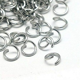 5mm Stainless Steel Jump Rings 20 Gauge Surgical Steel x 100 - Charms Pendants DIY for Necklace Bracelet Jewelry Making