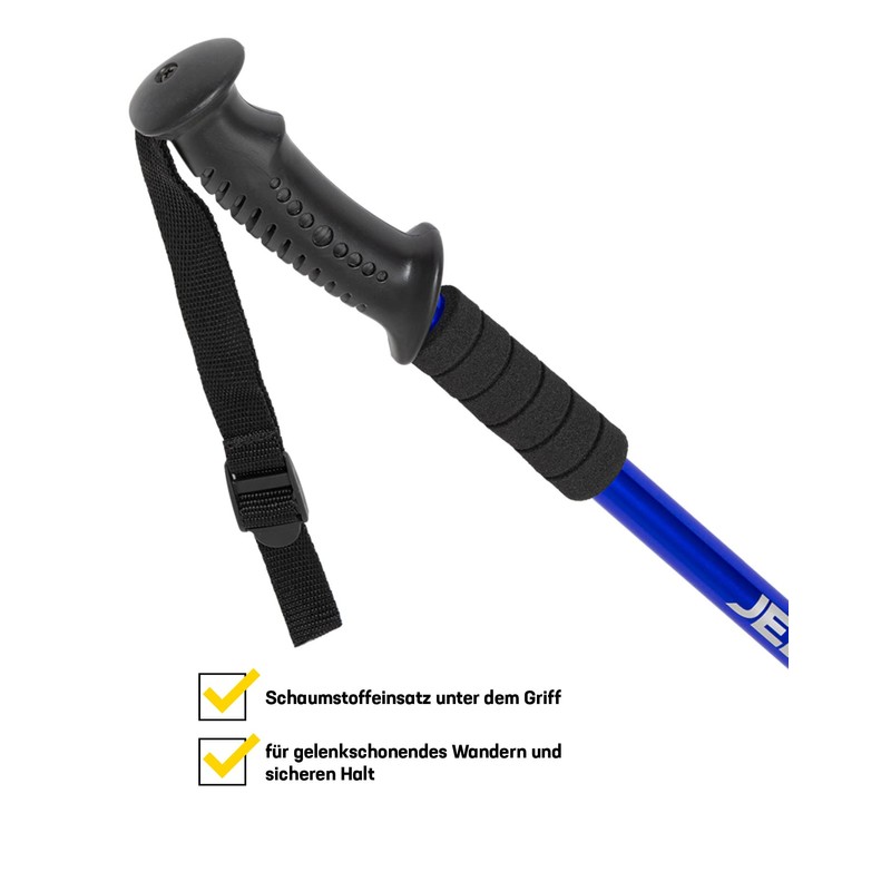 JELEX Nature Telescopic Walking Poles for Nordic Walking Adjustable, Includes