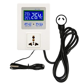 Digital Temperature Controller LCD Display Heating Cooling Thermostat Controller for Reptile Aquarium 110‑240V AU Plug