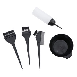 minkissy Practical Hair Dyeing Tool Kit 5 Bowls 20 Brushes 120ml Bottles -one Set for Salon Home