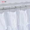 YYW Shower Curtain White Shower Curtains with Curtain Hooks Waterproof