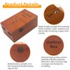RUNQIN OUTDOOR Wooden Useless Boring Box, Broad Game Tricky Toys