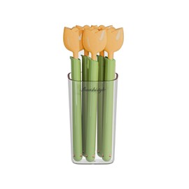 NVXLIDB 5-Piece Pink Cute Chip Clips, Food Packaging Magnetic Chip Clips with Magnetic Storage Box, Magnetic Connection, Reusable. Keep Food Fresh and Organized, Sealed Food Bag Clips (Orange Color)