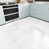 WESTICK 20 Pack White Marble Peel and Stick Floor Tile