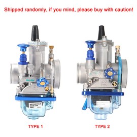 PWK Carburetor 28MM Carb with Intake Pipe Manifold Air Filter Jet Kit for 75cc-125cc Engine 2T 4T Engine CT200 BT200 MB200 Mini bike KT196 Dirt Bike Motocross Scooter ATV Quad Blue