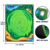 PGM DJD040 Golf Chipping Practice Target Mat with 10 Velcro