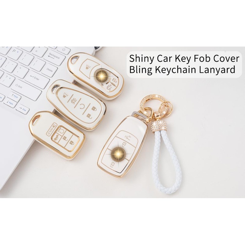 Snugfit Key fob Cover case Protector White (Hyundai C 4
