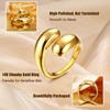 Diamday Gold Rings for Women 14K Gold Plated Rings Chunky