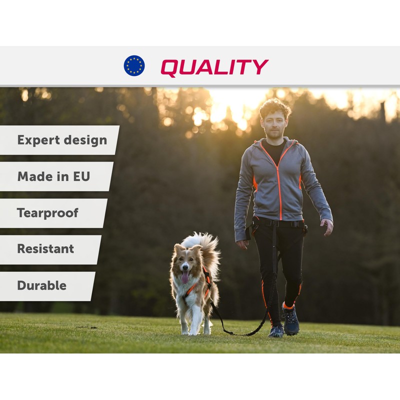 LASALINE XBack Dog Harness - Bikejoring, Dog Pull, Ski Joring