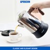 APOXCON Electric Coffee Percolator Stainless Steel Coffee Maker with Tough