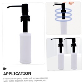 TEHAUX Stylish Stainless Steel Soap Pump Dispenser with Easy Press Head for Kitchen Bathroom Reliable Multi Purpose Liquid Pump for Reduced Waste and Comfortable Use