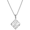 GALWAY Celtic Knot Silver Pendant Necklace - Hypoallergenic Rhodium Plated