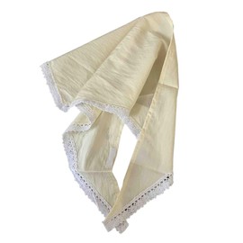 Anevous Boho Headband Women's Lace Triangle Headscarves Summer Beach Bandanas Turban Fashion Hair Bands Hair Accessories Hair Scarf for Women and Girls, Wedding, Yoga, Cream