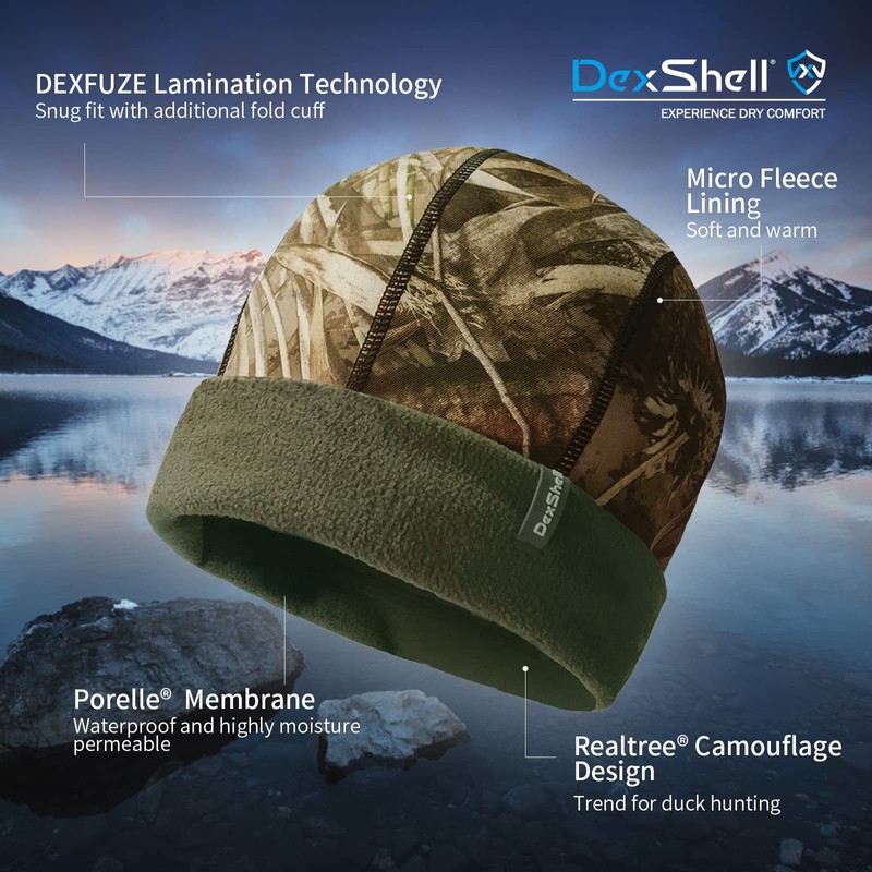 DexShell Watch HAT DH9912RTC Waterproof Breathable Knit Hat (S/M)