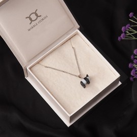 Marble Stories Marble Necklaces for Women, Long Charm Necklace for Womens, Western Jewelry Gifts for Her