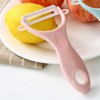Kitchen Fruit Peeler, Ceramic Vegetable Peeler with Comfortable Grip for