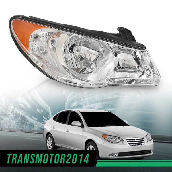 transmotor2014 Halogen Headlight Headlamp Right Passenger Side Fit For 2007-2010