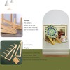 SunnyZoo Dish Plate Rack Organizer Plate Holder Bamboo for Display