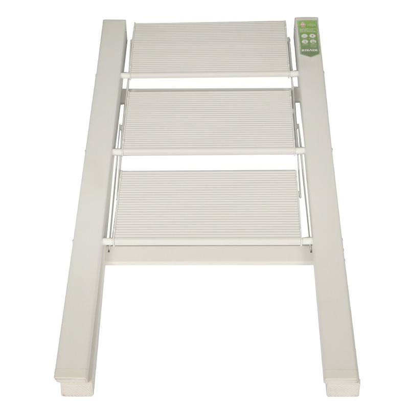 gardenice 3-Step Aluminum Step Stool with Wide Anti-Slip Pedal Portable