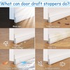 Door Draught Excluder 2 Packs,Door Bottom Seal,Under Door Draft Stopper