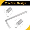 WorkBless 2 Pcs 6mm Hex Key Wrench l Shaped CR-V